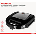 Status Phoenix S/Steel Sandwich Toaster (4 per box)