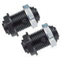 John Guest 12mm Bulkhead Fitting (2 Pack)