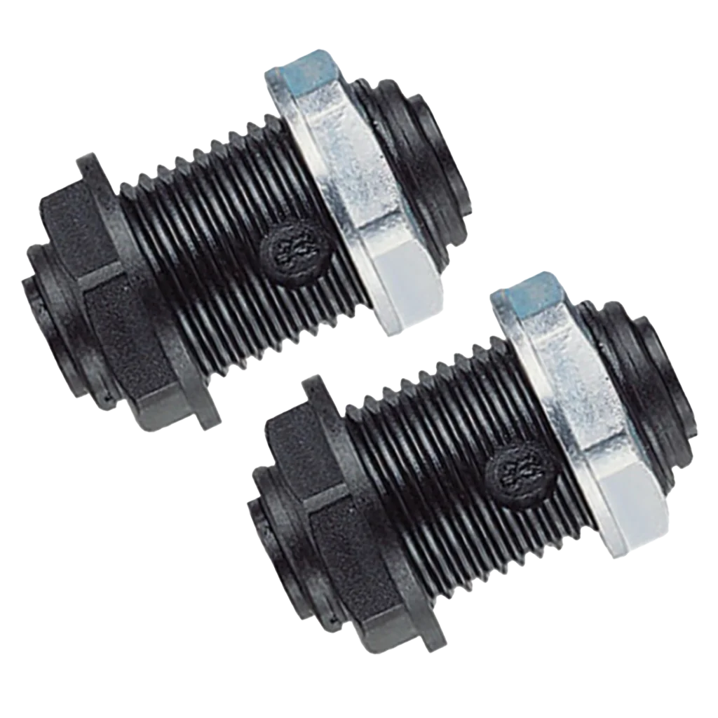 John Guest 12mm Bulkhead Fitting (2 Pack)