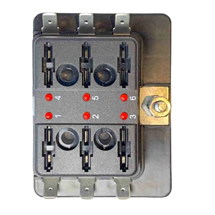 6 Fuse Fusebox with RED Light
