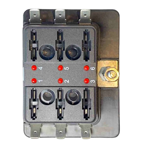 6 Fuse Fusebox with RED Light