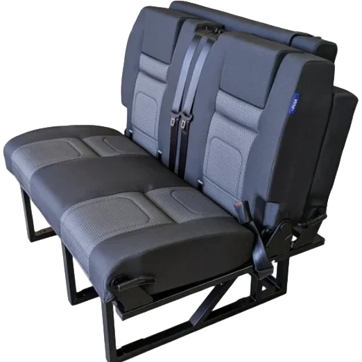 RIB Altair Bed 112cm Brick fabric with Isofix. 105 degree handle / 140x200 cut out