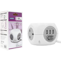 Status 3 Way 1.4m Cube Socket with 3 x USB Ports (6 pack)