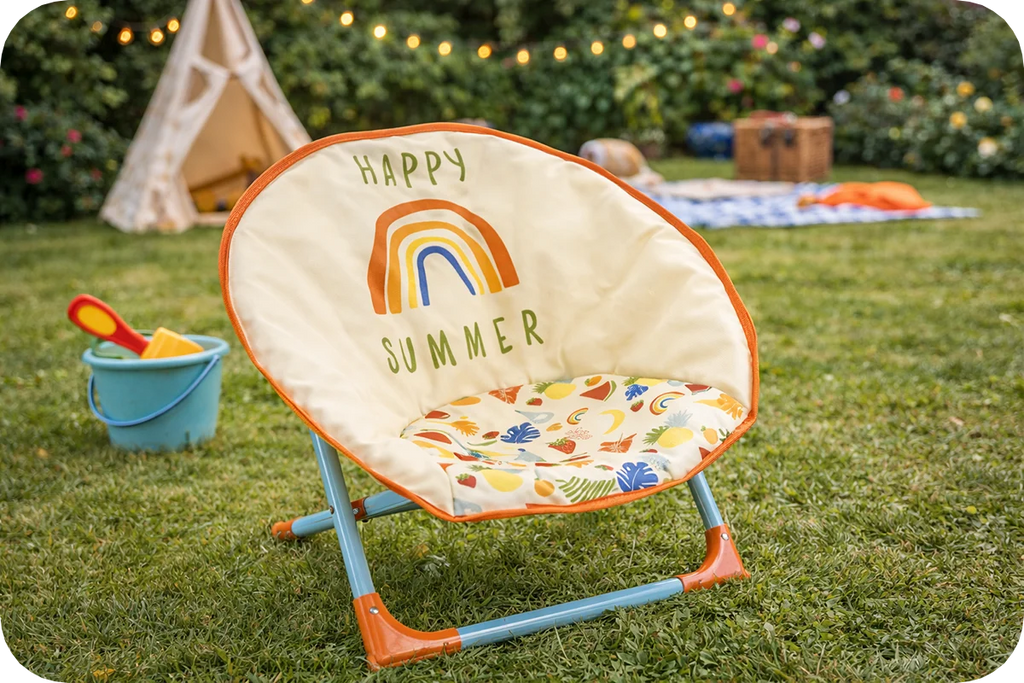 Quest Kids Rainbow Fruits Moon Chair