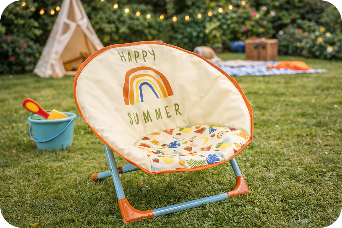 Quest Kids Rainbow Fruits Moon Chair