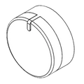 Thetford Chrome Hob knobs (6 Pack)
