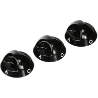 SPARES KIT - Continental  Knob - Black (3pc)