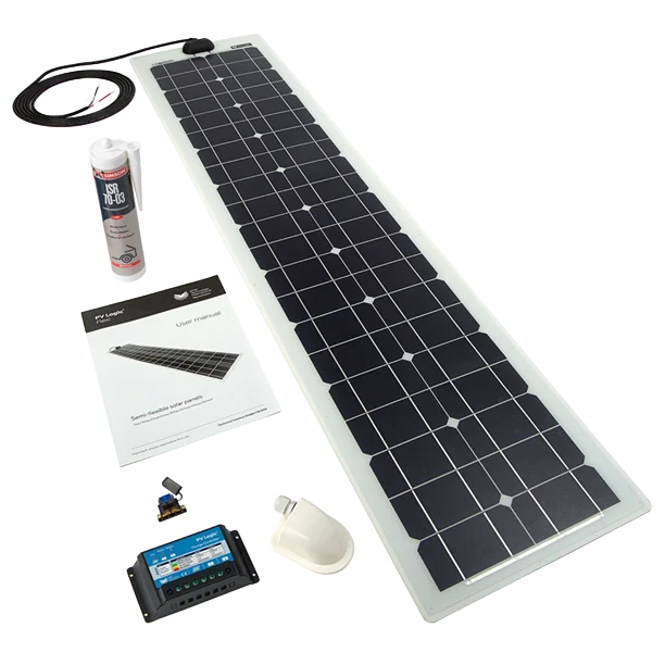 Solar Technology 60W Flexi Solar Panel Roof and Deck Top Kit