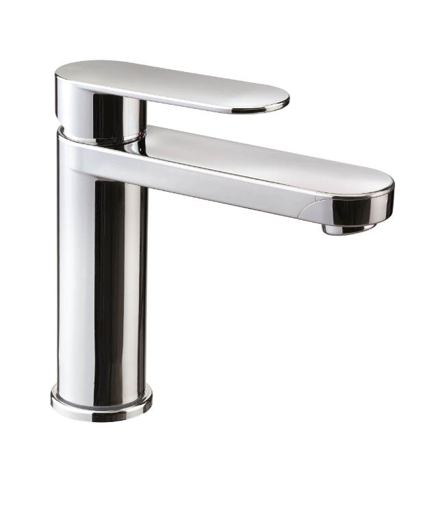 Reich Linnea K Bathroom Tap Black with 25cm Flexi hose barbed fittings (568-7030001SKM)