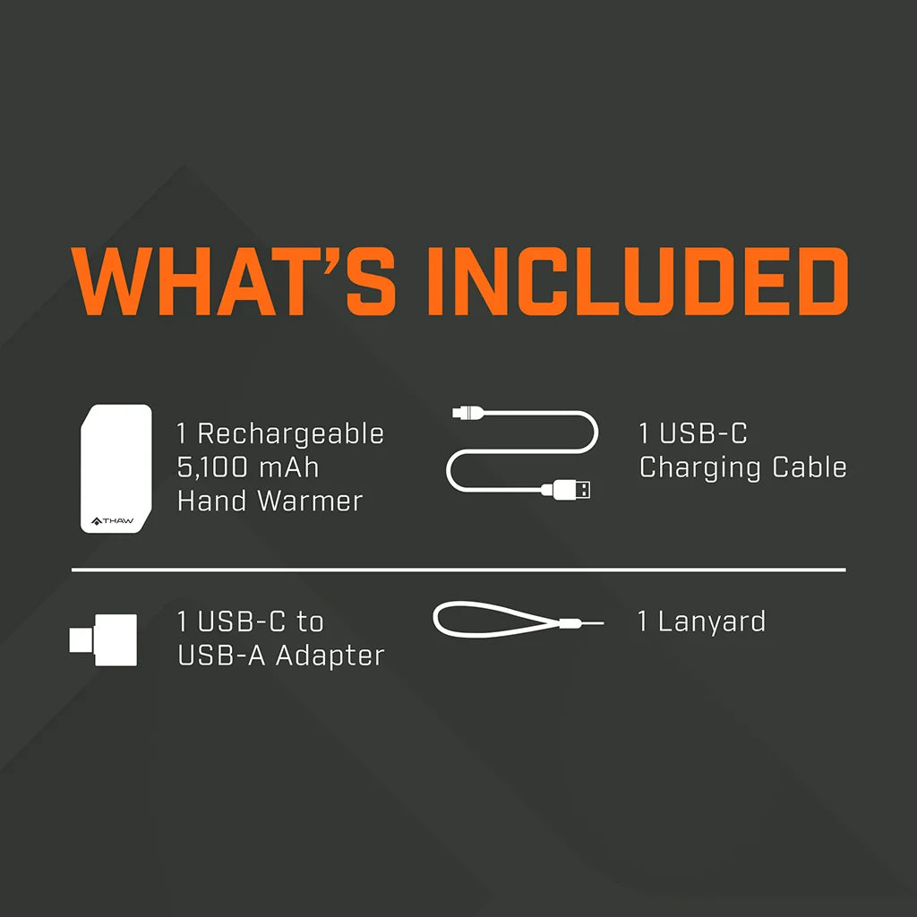 Thaw Rechargeable Handwarmer with Integrated Light 5K