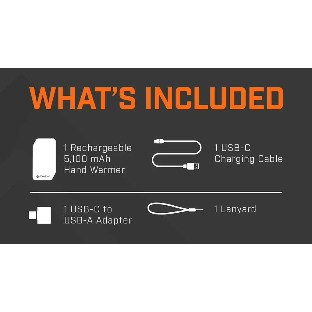 Thaw Rechargeable Handwarmer with Integrated Light 10K