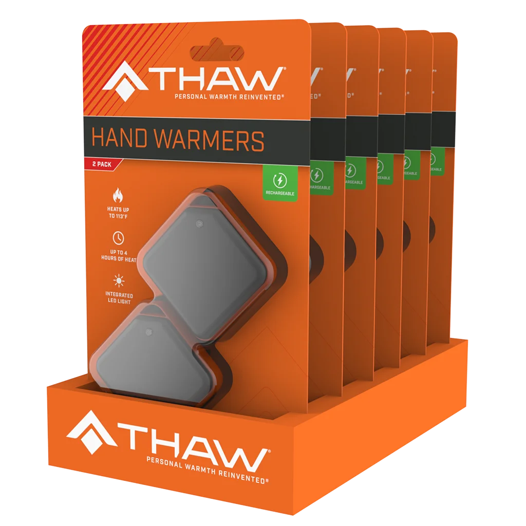 Thaw 2K Rechargeable Hand Warmer – Twin Pack (THA-HND-0022-G)
