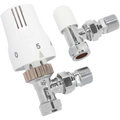 15MM Thermostatic Valve TRV Head Twin Pack White UAW850NL