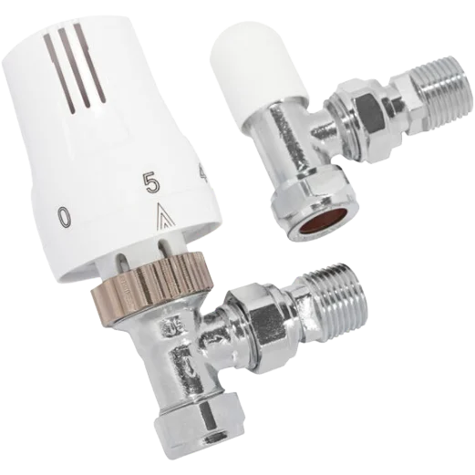 15MM Thermostatic Valve TRV Head Twin Pack White UAW850NL