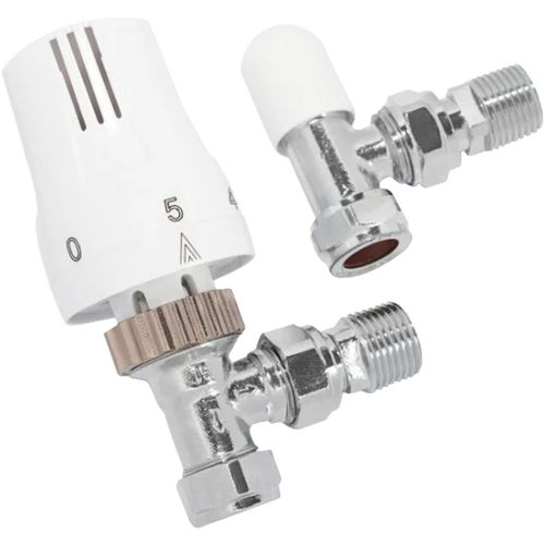 15MM Thermostatic Valve TRV Head Twin Pack White UAW850NL