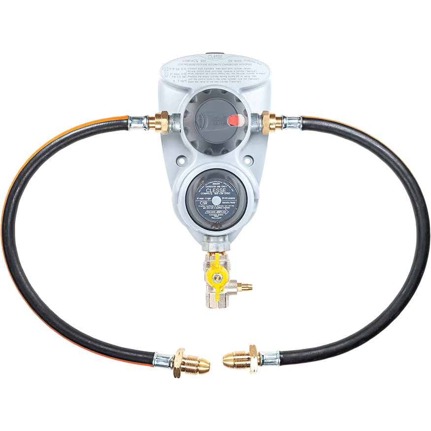 Clesse CompacTR800 2 Cylinder Auto Changeover 5kg/h 37mb OPSO with Rubber Pigtails UU5185K-TR