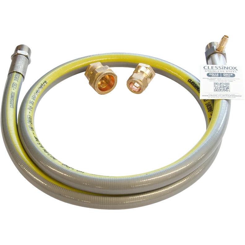 Clesse Stainless Hose Assembly Kit 1.2M UUSS35KWTP15&22