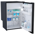 Vitrifrigo 115L front opening black door fridge with ice box
