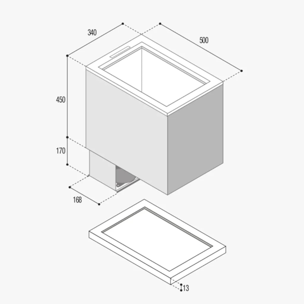 Vitrifrigo TL43 40L Top Loading Fridge/Freezer