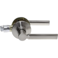 Oval Bar Design Passage Satin Nickel C/W 25mm Tubular Latch W3635