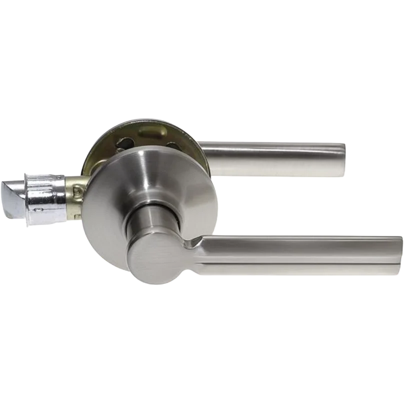 Oval Bar Design Passage Satin Nickel C/W 25mm Tubular Latch W3635