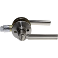 Oval Bar Design Privacy Lock Satin Nickel C/W 25mm Tubular Latch W3636