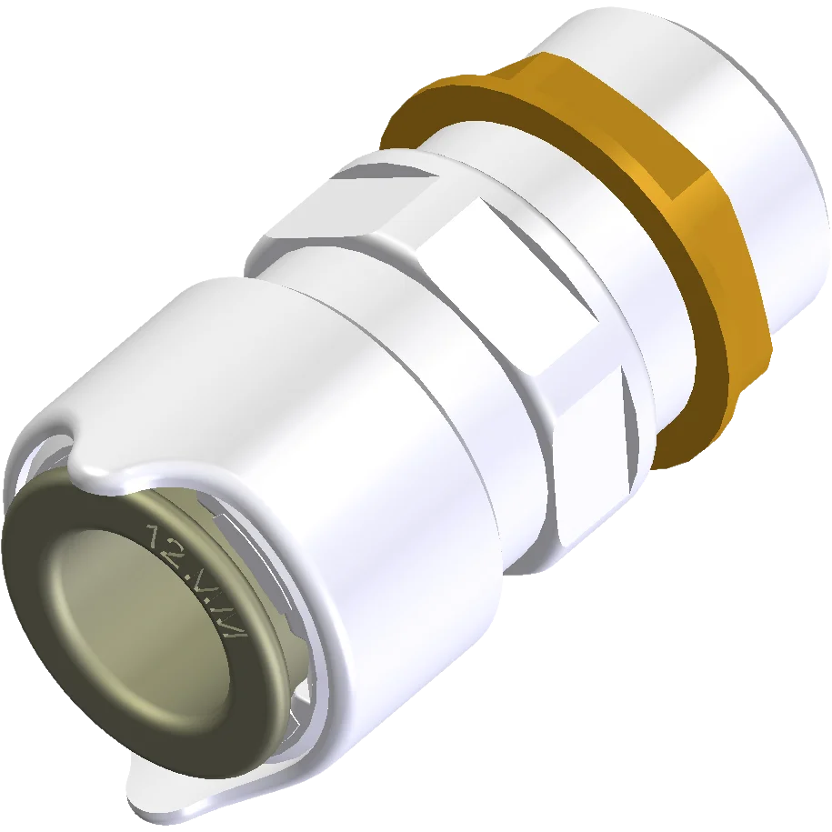 Whale Bulkhead Connector 1/2 BSP to 12mm WU1212B